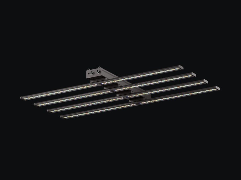 370W LED Grow Light | 2.6μmol/J Full Spectrum | App Control & Dimmable 3-Bar Lamp for 4x2ft Indoor Plants Full Cycle Growth