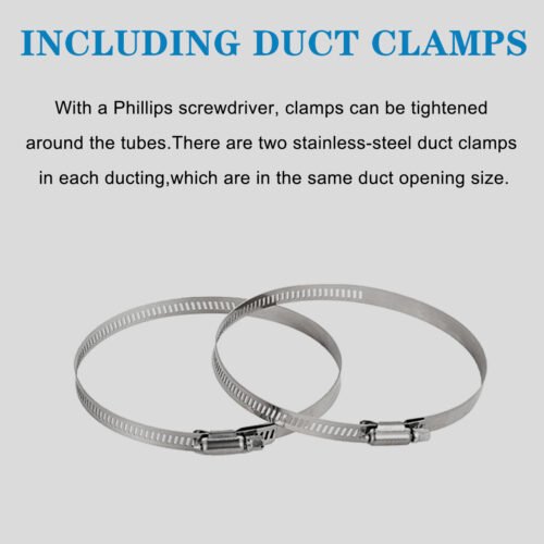 4/6inch flexible aluminum duct, heavy-duty 4-layer protection, 25 feet long, suitable for heating, cooling, ventilation and exhaust scenarios