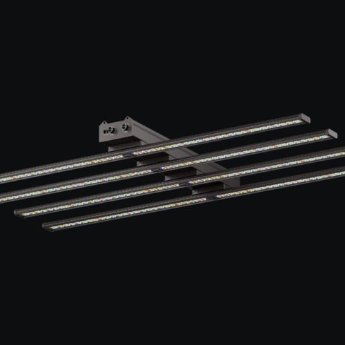 550W LED Grow Light | 2.7μmol/J Full Spectrum | App Control & Dimmable 3-Bar Lamp for 5x5ft Indoor Plants Full Cycle Growth