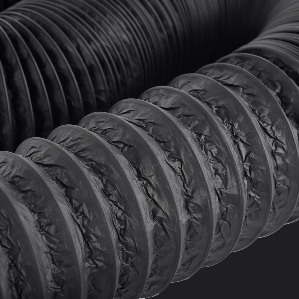 4/6inch flexible aluminum duct, heavy-duty 4-layer protection, 25 feet long, suitable for heating, cooling, ventilation and exhaust scenarios