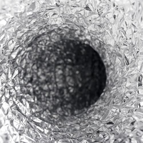 4/6inch flexible aluminum duct, heavy-duty 4-layer protection, 25 feet long, suitable for heating, cooling, ventilation and exhaust scenarios