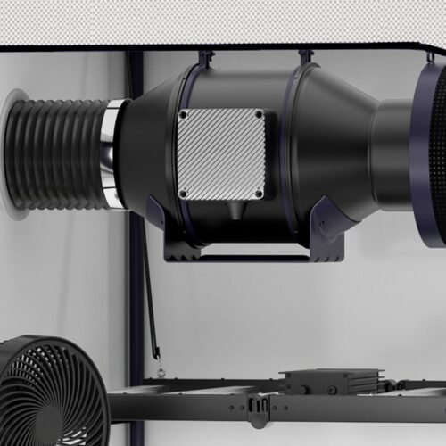 GH duct fan pro6, Quiet Inline Duct Fan System with Temperature Humidity VPD Controller, 6-Inch