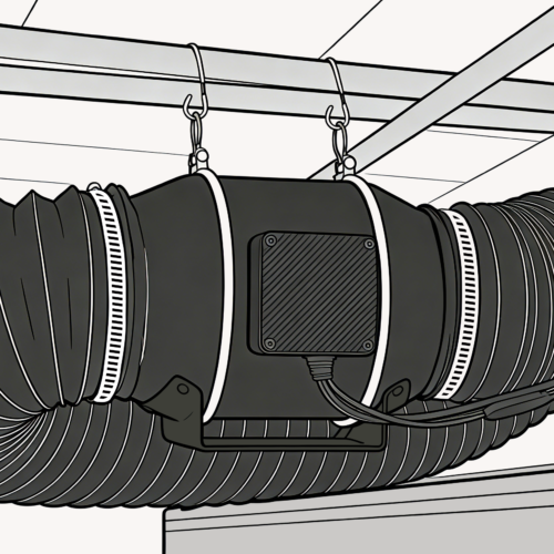 4 Inch Inline Duct Fan, 212 CFM Quiet EC Motor Ventilation Exhaust Fan for Grow Tent, Hydroponics and Indoor Gardening