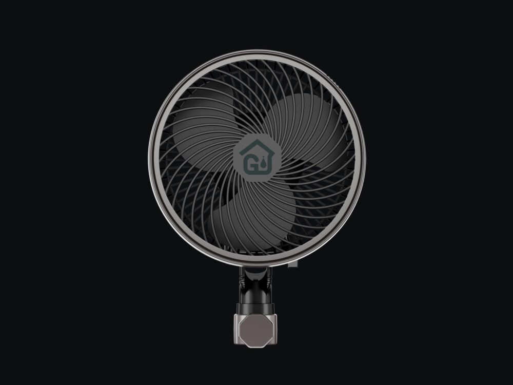 Smart 6 Inch Grow Tent Clip Fan with Durable EC Motor, Adjustable Speed & Oscillation, IP44 Weatherproof Quiet Hydroponics Cooling Fan