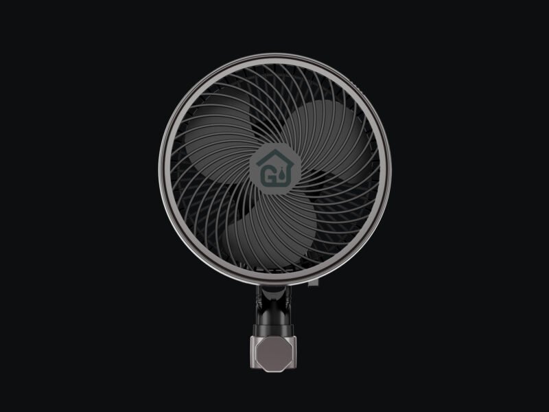 Smart 6 Inch Grow Tent Clip Fan with Durable EC Motor, Adjustable Speed & Oscillation, IP44 Weatherproof Quiet Hydroponics Cooling Fan