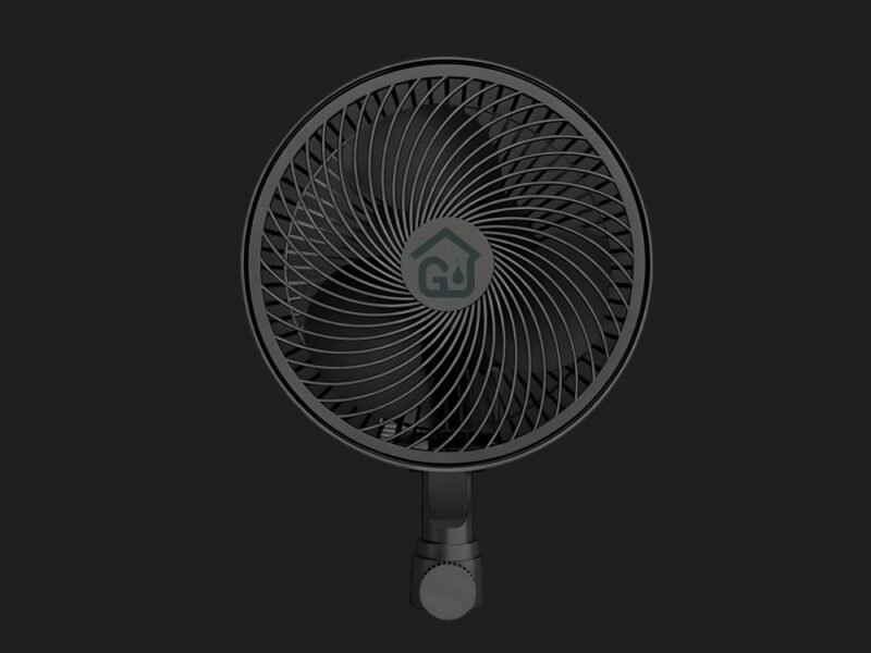 Grow Tent Clip Fan 6”, EC Motor, Smart Control, Powerful Oscillating Fan, Black