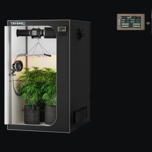 24”x24”x48” 1680D Mylar Grow Tent Kit with Smart Controller & Full Grow Equipment Set