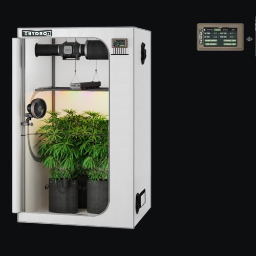 4X2 - 白色 48"x24"x60" 1680D Mylar Grow Tent Kit with Smart Controller & Full Grow Equipment Set