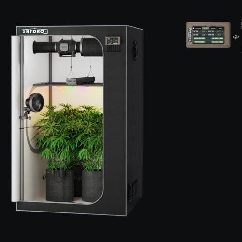 4X2 - 黑色 48"x24"x60" 1680D Mylar Grow Tent Kit with Smart Controller & Full Grow Equipment Set