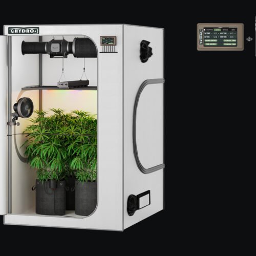 4X4 - 白色 48"x48"x80" 1680D Mylar Grow Tent Kit with Smart Controller & Full Grow Equipment Set