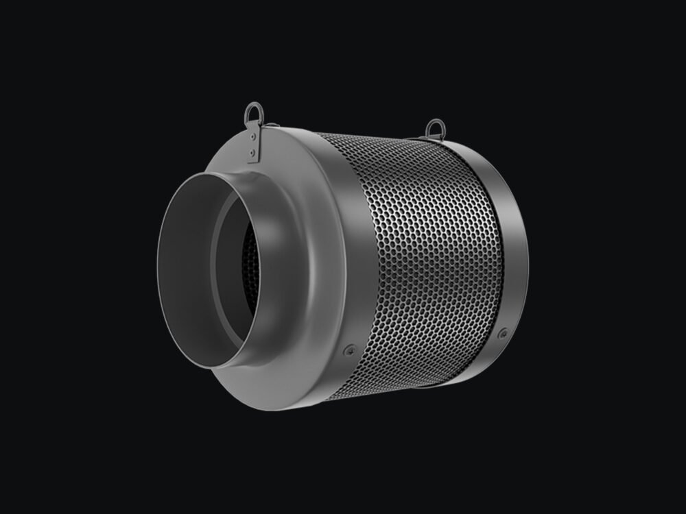 6*10Inch Hydroponic Air Carbon Filter Australian Charcoal Odor Scrubber Reversible Flange Included