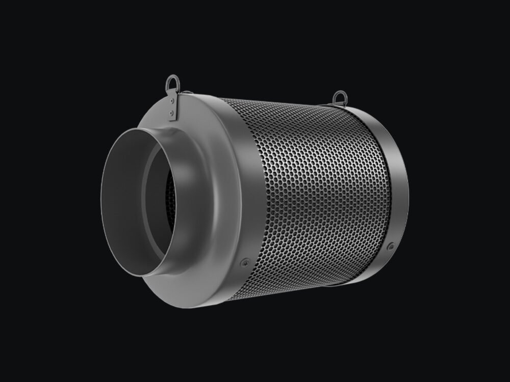 6*12Inch Hydroponic Air Carbon Filter Australian Charcoal Odor Scrubber Reversible Flange Included