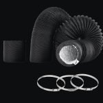 4/6inch flexible aluminum duct, heavy-duty 4-layer protection, 25 feet long, suitable for heating, cooling, ventilation and exhaust scenarios