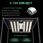 240W LED Grow Light | 2.4μmol/J Full Spectrum | App Control & Dimmable 6-Bar Lamp for 3x3ft Indoor Plants Full Cycle Growth - Image 2