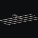 370W LED Grow Light | 2.6μmol/J Full Spectrum | App Control & Dimmable 3-Bar Lamp for 4x2ft Indoor Plants Full Cycle Growth