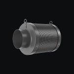 4*10Inch Hydroponic Air Carbon Filter Australian Charcoal Odor Scrubber Reversible Flange Included
