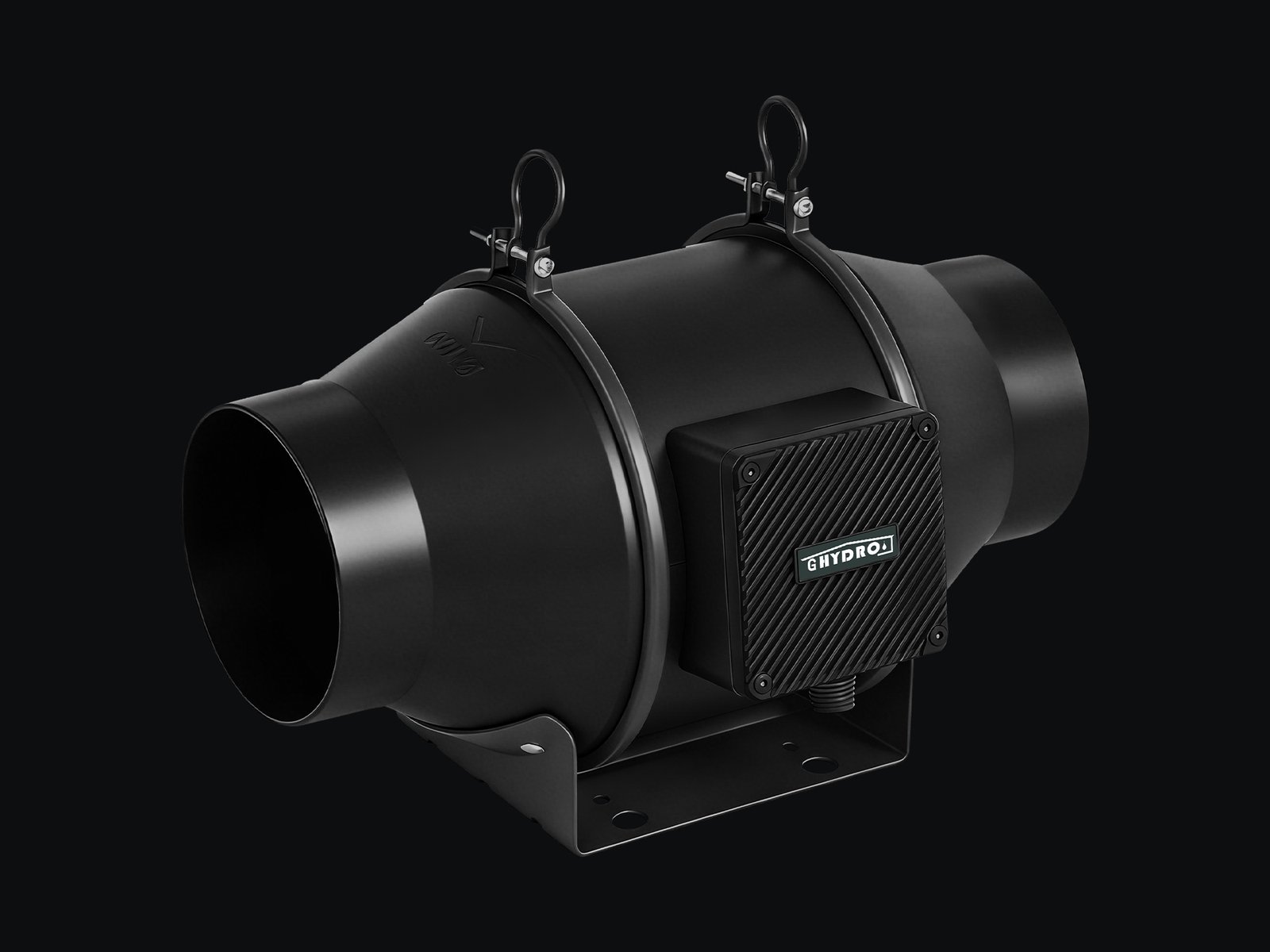 6寸风机.jpg 6 Inch Inline Duct Fan, 402 CFM Quiet EC Motor Ventilation Exhaust Fan for Grow Tent, Hydroponics and Indoor Gardening - Image 1
