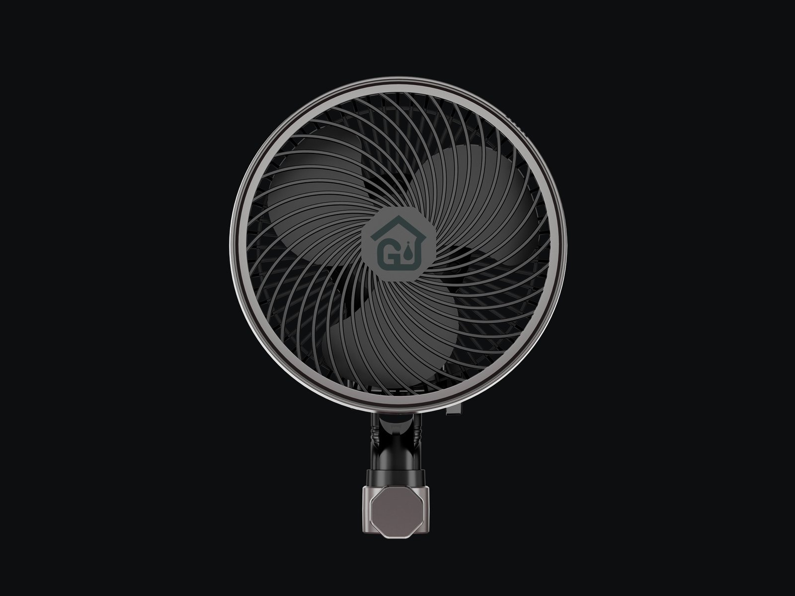夹扇-1.jpg Smart 6 Inch Grow Tent Clip Fan with Durable EC Motor, Adjustable Speed & Oscillation, IP44 Weatherproof Quiet Hydroponics Cooling Fan - Image 1